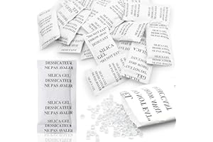 XIANGLONGY 10g x 20 Pcs Bolsas de Gel de Silice, Silica Gel Bolsitas, para Cajones de Ropa y Zapateros, Adecuadas para Eliminar Olores de Humedad y Moho