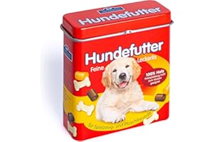 Erzi 18460 karma dla psów z drewna w puszce, artykuł sklepowy dla dzieci, odgrywanie ról