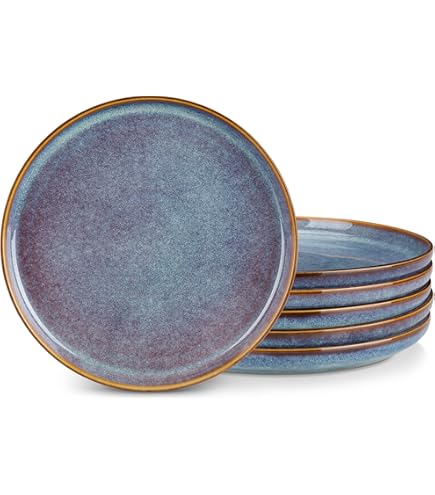 MamboCat Reactive Blue 6er Kaffeebecher-Set I Moderne Kaffeetassen aus Steingut für 6 Personen
