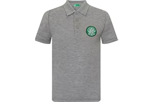 CELTIC F.C. Celtic FC Boys Polo Shirt Crest Kids Official Football Gift