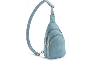 Telena Damska torba na brzuch, torba na klatkę piersiową, torba na ramię ze sztucznej skóry, mała torba na ramię dla kobiet, brązowa