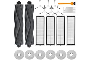 KAIYANER Accessoires pour Dreame L10s Ultra / L10 Ultra / L10 Prime/Xiaomi X20+ Accessoires pour Aspirateurs avec 2 Brosse Principale 6 Chiffons de Nettoyage 4 Filtre 6 Brosse Latérale