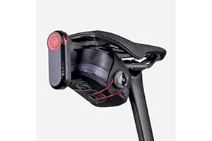 beSmart.bike – Soporte para Debajo del Sillín - para GPS - Impreso en 3D en Fibra de Carbono, Soporte para luz de Bicicleta para Specialized SWAT/S-Works, Compatible con Garmin Varia 515, tamaño M