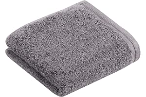 Vossen Vegan Life Gästetuch 40 x 60 cm dunkelgrau