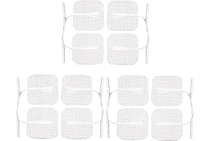 Medfit Tens Lot de 3 paquets de 4 patchs électrodes autoadhésifs pour appareils Tens