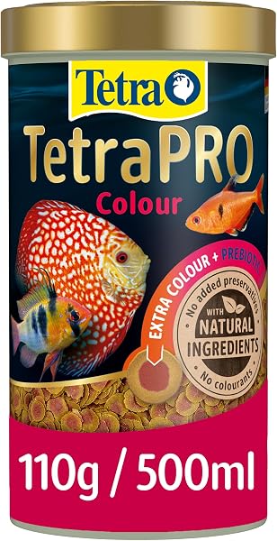 Tetra Pro Colour Multi-Crisps - Premium fish food with colour concentrate for brightly colourful Fish, 500ml - 1