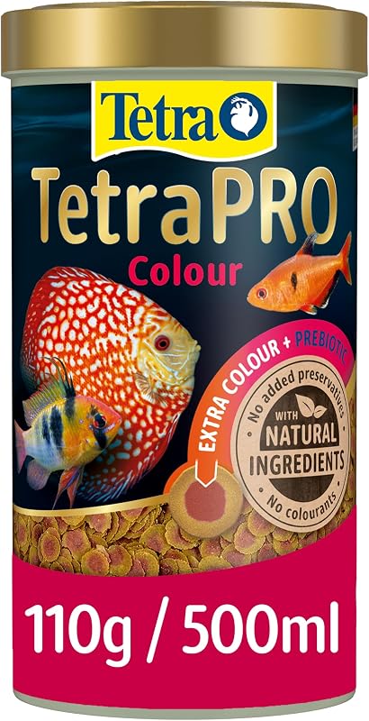 Tetra Pro Colour Multi-Crisps - Premium fish food with colour concentrate for brightly colourful Fish, 500ml