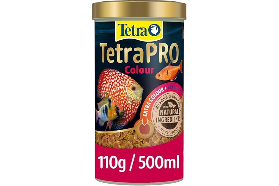 Tetra Pro Colour Multi-Crisps - Premium fish food with colour concentrate for brightly colourful Fish, 500ml
