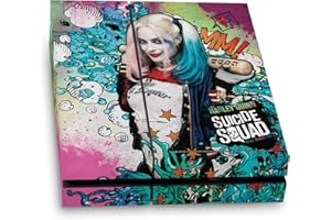Head Case Designs Offizielle Suicide Squad 2016 Harley Quinn Plakat Graphics Vinyl Haut Gaming Aufkleber Abziehbild Abdeckung kompatibel mit Sony Playstation 4 PS4 Console