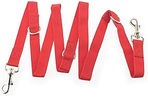 Maximum Pet Products Police style Red dog training lead Multiple colours 6ft//18m