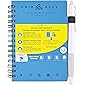 Cuir Ally Dexter Erasable & Reusable Smart Notebook, A6 Size for Creativity & Efficient Note-Taking Includes Pen