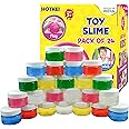 HOTKEI (Pack of 24 Slime) Multicolor Fruit Scented DIY Magic Toy Slimy Slime Clay Gel Jelly Putty Set kit Toys for Boys Girls Kids Slime – 50 gm