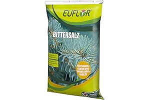 Euflor Bittersalz 5kg•Sack Magnesiumsulfat 16% MgO wasserlösliches Magnesiumoxid • Für Nadelgehölze • Fördert das Blattgrün • Beugt Magnesiummangel und Braunfärbung an Nadeln vor