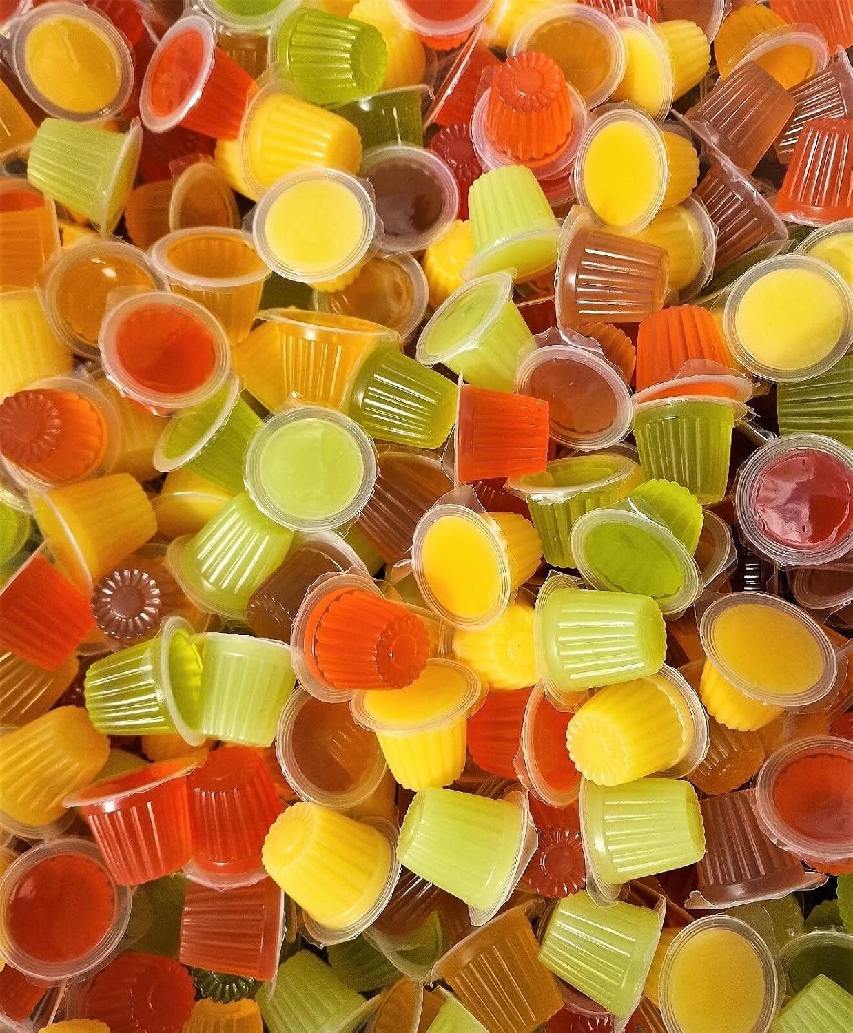 Online Reptile Shop Fruit Jelly Pots, 50 Pack, Mixed Flavours Nutrient Feed for Crickets and Insects, Vitamin-Enriched Natural Treat