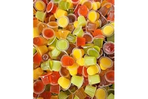 Online Reptile Shop Fruit Jelly Pots, 50 Pack, Mixed Flavours Nutrient Feed for Crickets and Insects, Vitamin-Enriched Natural Treat