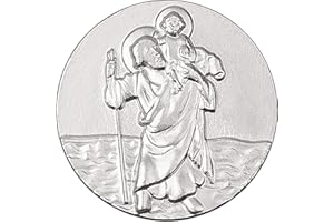 Fritz Cox® Aimant de voiture Christopherus - Sans bordure - Autocollant et facile à installer - Avec carte cadeau personnalisée