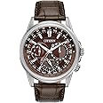 Citizen Men's Classic Calendrier Eco-Drive Watch, 12/24 Hour Time, 3-Hand Day and Date, Anti-Reflective Mineral Crystal, Luminous Hands