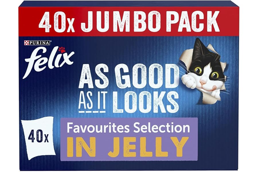 FELIX As Good As it Looks Favourites Selection in Jelly Wet Cat Food 40x85g