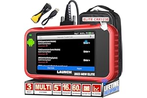 Launch CRP123E Valise Diagnostic Auto Pour 4 Système(Moteur ABS SRS AT)valise voiturer avec 3 Réinitialisations(Oil/SAS/accélérateur)diagnostic voiture wifi Mise à jour à vie,obd2 Diagnostic français