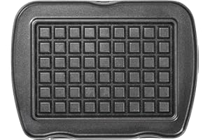 LAGRANGE - Piano di cottura per gaufre di Liegi per Cialdiera Premium, colore: Nero