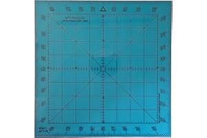 MTT PL Douglas Protractor Graduated in Degrees for Angle Measurements and map Plotting for Outdoor, Marine or air Navigation with map and Compass, Hiking, Orienteering and Survival