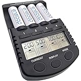 Youshiko YC4000 Intelligent battery charger (UK Version) inc 4 x 5th Generation AA batteries