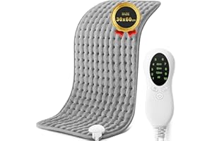 GLADTOP Heizkissen,Wärmekissen für Mehrere Körperteile, 10 Temperaturstufen mit Auto-Off-Funktion, Wärmekissen für trockene und feuchte,waschmaschinenfest (30 cm x 60 cm)