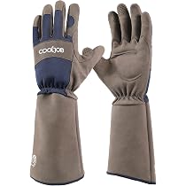 Gants De Jardinage Longs En Cuir WFX - Protection Avant-Bras | Résistant Aux Épines | Taille M - Rose