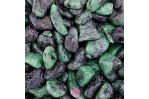 mookaitedecor 450 Gramm Natur Mini Edelsteine Trommelsteine für Deko, Lade Steine Dekorative Steine für Gartendeko