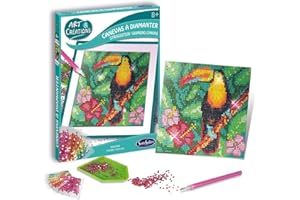 VARUN Sentosphere-Sentosphère-3902028-Kit de Broderie Kit de Peinture Diamant pour Enfants et Adultes-Motif Toucan, 02028, Multicolore, STK