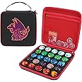 MADCAT Organizer Storage Holder Case Compatible with 25 Bakugan Battle Planet and BakuCores, Armored Alliance, Geogan Rising, (red)