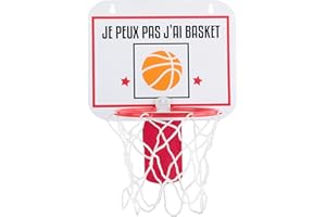 MISTER GADGET MG3087 Panier de Basket pour Corbeille à Papier Blanc ou Bleu Plastique H24,7 x 18,5 x 20 cm