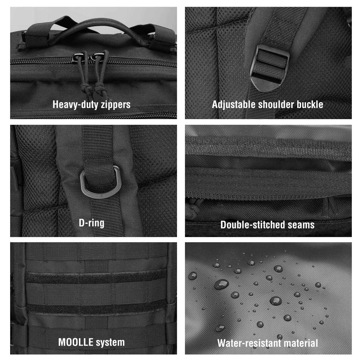 Procase Zaino Tattico Militare 35 Litri, Assault Backpack Grande capacità  Zaini 3 Day Assault Bag dell'Esercito Zaino… - You Combat