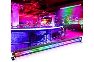 RTKTOUP RGBW Wallwasher Strahler, 336 LEDs 80W Bühnenlicht Bar Wash Lights Wall Washer Strip DMX512 Control Control DJ Bühnenbeleuchtung für Indoor Disco Party Kirche Geburtstag Bar Hochzeit, 1 Stück