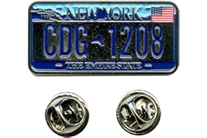 New York NY 0643 A Broche élégante pour plaque d'immatriculation des États-Unis