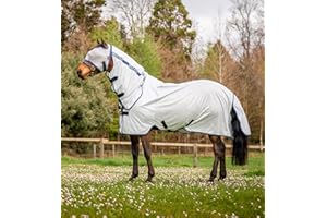 Horseware Ireland Amigo Mio Fly Rug - Full Neck 6'0" Lunar Rock/Navy