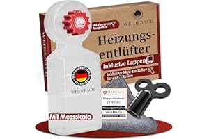 WEIDEBACH® Klucz do odpowietrzania grzejnika z pojemnikiem na ścinki.