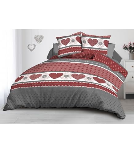 Home Linge Passion Set di lenzuola in microfibra, 4 pezzi, 240 x 300 cm