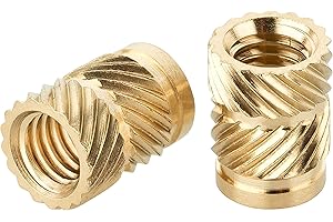 Turmberg3D - Inserts filetés M5 (50 pcs) / M5x9,5 en laiton, insertion thermique pour plastique et impression 3D