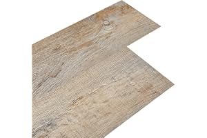 INMOZATA 5 m² Self-Adhesive Tile 36Pcs Vinyl Flooring Planks Floorboard Planks Waterproof Floor Stickers Peel and Stick Tile for Kitchen Bathroom and Bathroom Home Floor Tile 91.5 X 15.2CM(Light Oak)