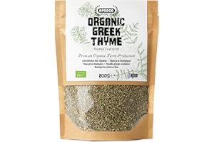 Apsogo Thyme - Dried Organic Thyme from Greece - Premium Quality & Exceptional Taste, Perfect as a Spice or Tea (200g)