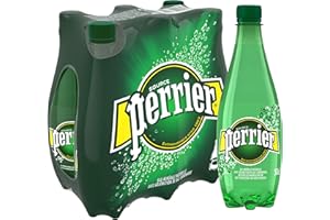 Perrier - Agua mineral natural con refuerzo de gas de fuente (6 botellas, 50 cl)