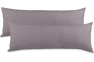 ‎AQUA-TEXTIL aqua-textil Classic Line Baumwoll Kissenbezug 2er-Set 40 x 200 cm dunkel grau Seitenschläferkissen Bezug Kissenhülle. Kopfkissenüberzug. Pillowcase. Bettkissen. Kopfkissenbezug. Reißverschluss