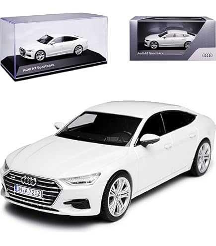 iScale Audi A7 Sportback 2018 Glacier White Model Car 11707031 1