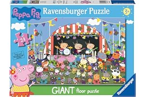Ravensburger Peppa Pig Family Celebrations 24 Piece Giant Floor Jigsaw Puzzle for Kids Age 3 Years Up - Educational Toys for Toddlers