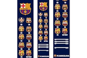 DARTS CORNER Tapis de fléchettes sous licence officielle FC Barcelone Oche rétro avec blason rayé