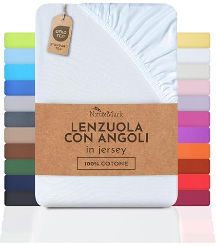 KLULK Lenzuolo Sotto Con Angoli Elasticizzati Matrimoniale Panna, 100