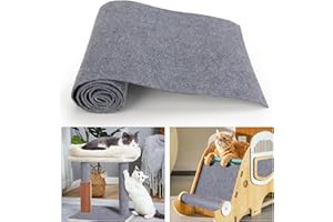 ZOLGINAH Kratzmatte Katzen Selbstklebend 40x200cm, Katzen Kratzbrett Kratzschutz Sofa Katze DIY Katzenteppich Schneidbar Katzenkratzmatten kratzschutz für Möbel Wände (Hellgrau)
