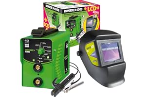 GYS Elektroden-Schweißgerät 160 A, mit LCD-Schweißhelm, grün, Inverter 4000 und LCD Master 11