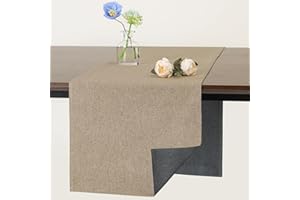 Banchif Caminos de Mesa Lavables de Doble Cara y Lino, Antideslizantes, Adecuados para Bodas y Fiestas